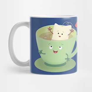 Cute teabag cup cartoon humor character Mug